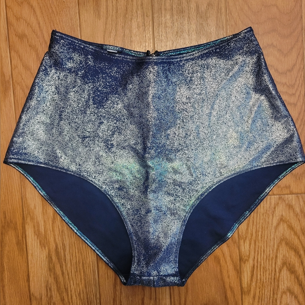Ravewear Blue Iridesent Hot Pants